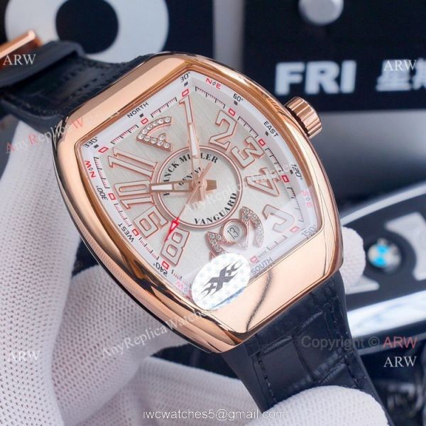 Best Replica Franck Muller Vanguard Yachting v45 Watches Rose Gold Dial 1