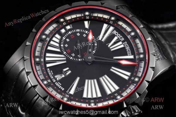 New Roger Dubuis Excalibur DBEX0542 45mm Black Dial Replica Watch 1