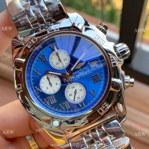 Stainless Steel Chocolate Dial Breitling Chronomat 01Watches 1