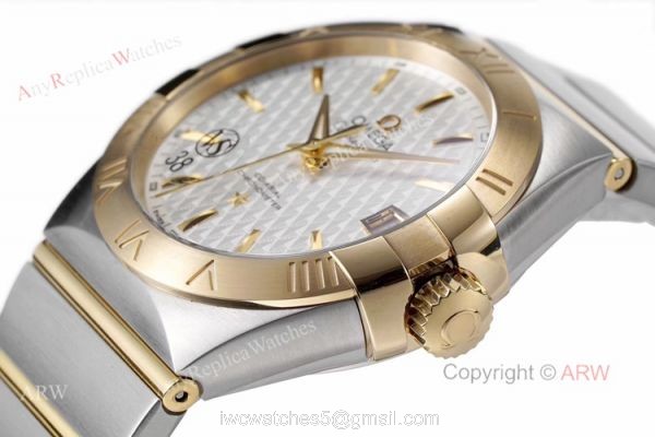 New Omega Constellation Watches Best vsf Omega Two Tone Mens Copy Watch 1