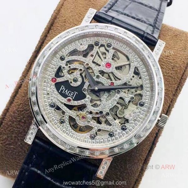 New Piaget Skeleton Diamond Replica Watch Ultra-Thin Piaget Diamond Watch 1