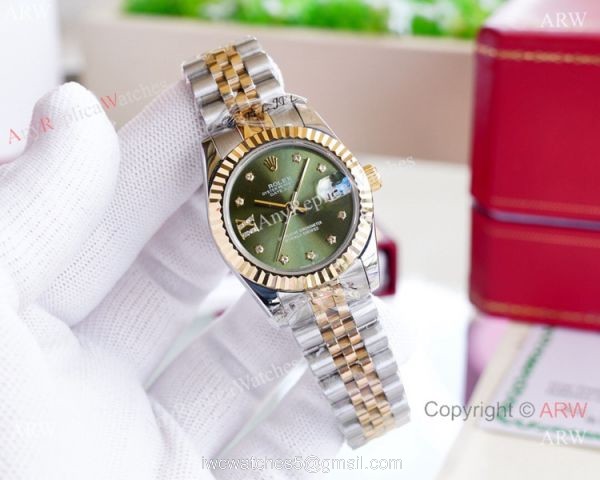 Clone Rolex Oyster Perpetual Datejust 31MM Watches Rose Gold 1