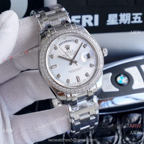 High Quality Rolex Oyster Perpetual Day Date Baby Blue Watch 40mm 1