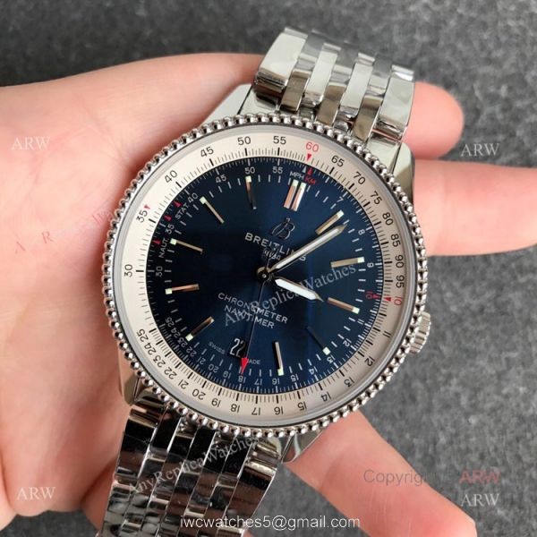 New Breitling Navitimer 41mm B01 Dark Blue Dial Swiss Replica Watches 1