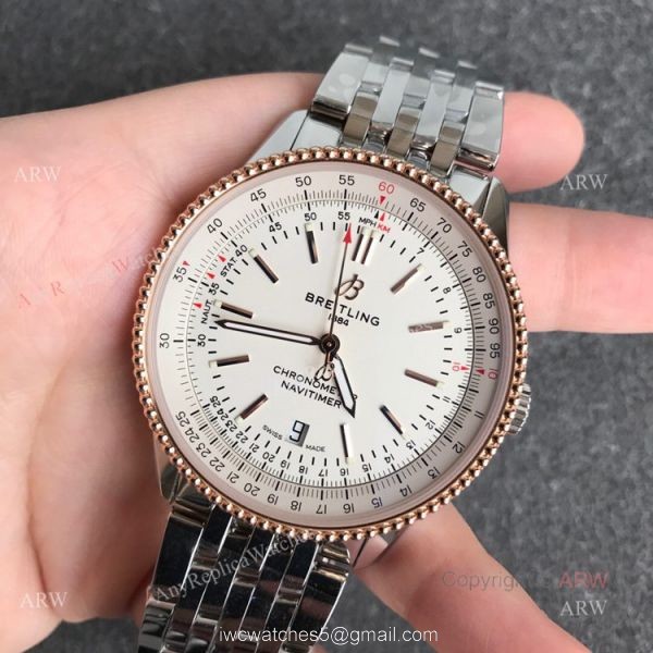 New Breitling Navitimer Automatic 41 Rose Gold Replica Watches 1