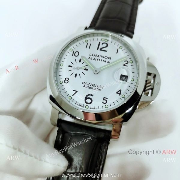 Knockoff Panerai Luminor Marina White Dial Men 44mm Watch PAM049 1