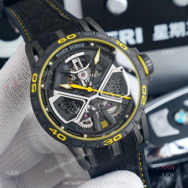 High Quality Replica Roger Dubuis Excalibur Hurac?n Yellow Watch 1