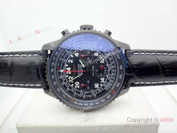 Best Replica Breitling Navitimer Cosmonaute All Black Chronograph Watch 1