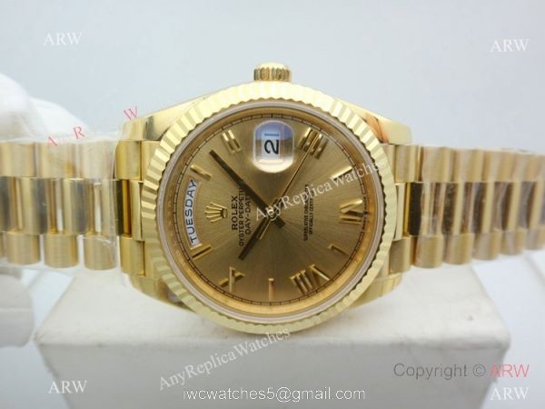 Swiss Rolex Day-Date II Yellow Gold President Watch EW Factory 3235 Movement 1