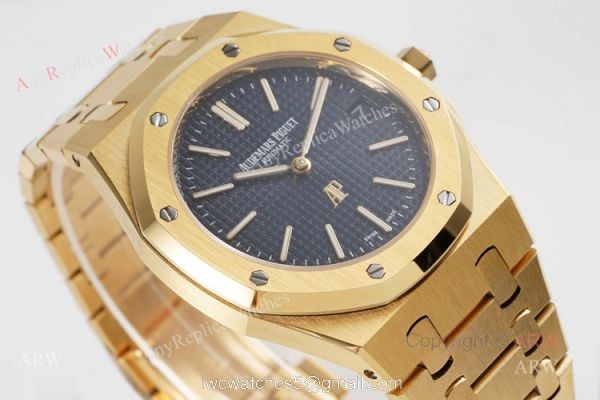 New 15202 Audemars Piguet Royal Oak 39mm Watch With Black Dial Swiss Made Replica 1
