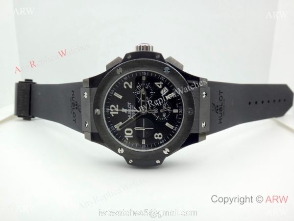 Fake Hublot Geneve Big Bang Black Chronograph Men Watch For Sale 1