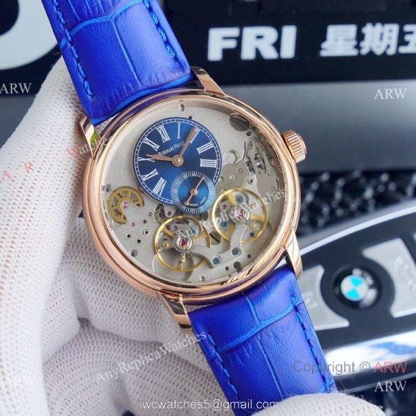 Replica Audemars Piguet Royal Millenary Rose Gold Skeleton Watches 1
