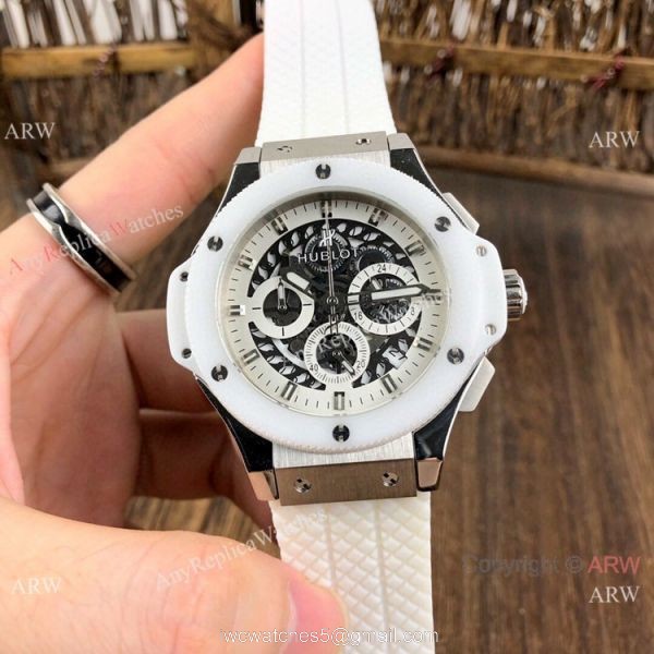 New Hublot Big Bang Evolution Watches SS Ceramic Bezel 44mm 1