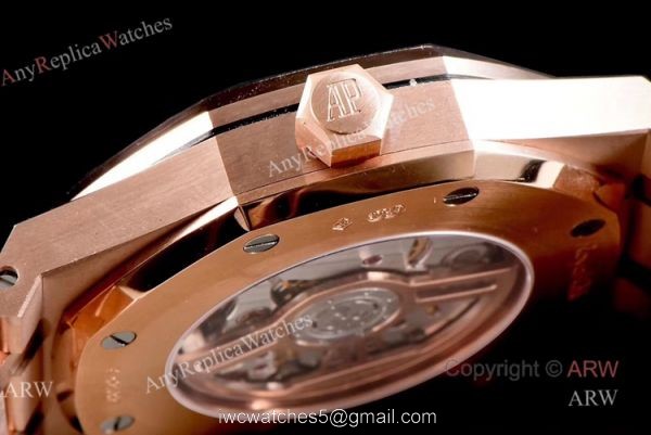 OM Factory New Upgraded Replica Audemars Piguet Royal Oak Rose Gold Swiss Luxury Watches 1