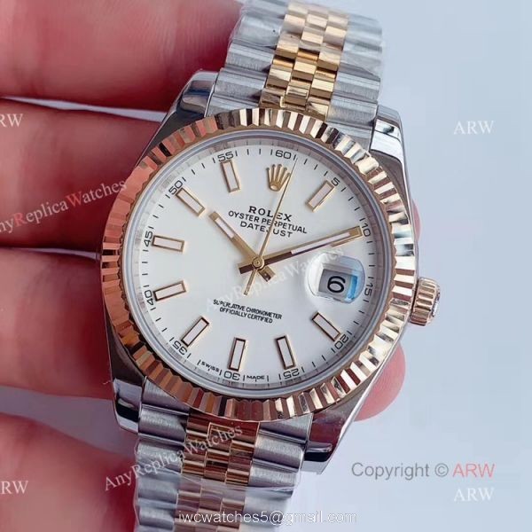 (Noob) Best Rolex Datejust Noob Replica Watches With White Dial Jubilee Bracelet For Men 1