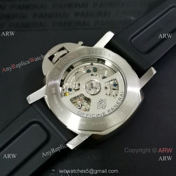 Copy Panerai Luminor GMT with Rubber Strap Watch PAM00233 1