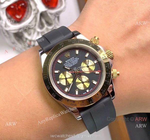 2020 NEW! Copy Rolex Daytona Paul Newman Watch 2 Tone Rubber Strap 1