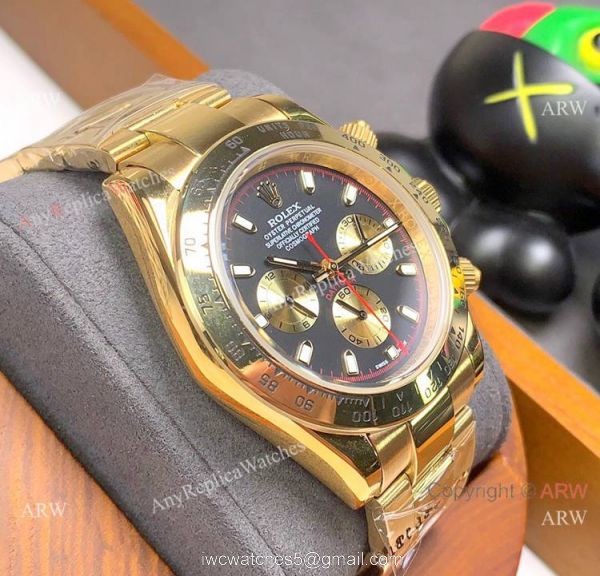 2020 NEW! Rolex Yellow Gold 116508 Paul Newman Men Watch 1
