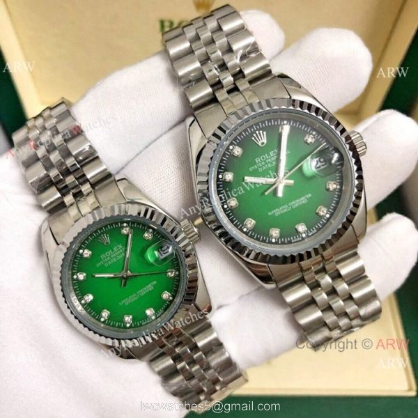 Clone Rolex Datejust Lover Watch Stainless Steel D-Red Dial 1