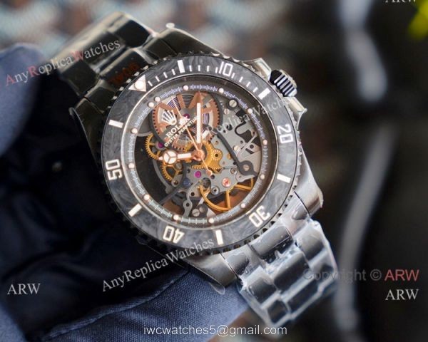 New Replica Rolex Submariner Andrea Pirlo Skeleton Black Watch 1
