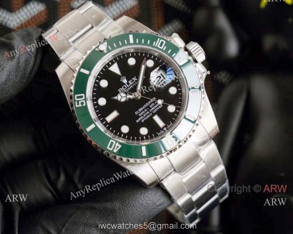 NEW UPGRADED Rolex Submariner 126610LV Watch Green Ceramic Black Dial 1