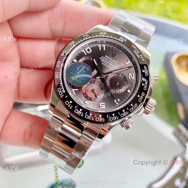 New Style Rolex Daytona Black Dial Watch 40mm Replica 1