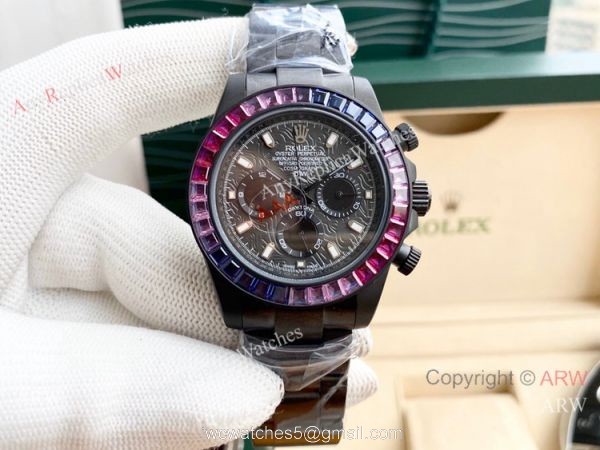 Replica Rolex Daytona Graffiti Dial Men Watches Orange Subdials 1