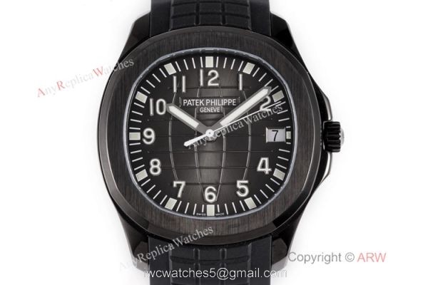 Swiss 1:1 Patek Philippe Aquanaut Series Watch DLC Carbon Case Swiss Cal324 1