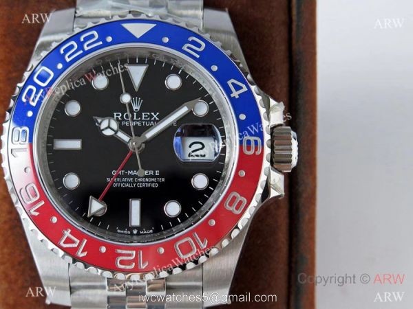 Super Clone Rolex GMT-Master II 126710blro VR 3186 Watch Pepsi Bezel 1