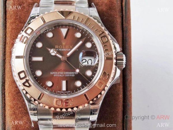VR-Factory MAX Rolex Yachtmaster 1:1 18k Rose Gold Chocolate Dial Watch 40mm 1
