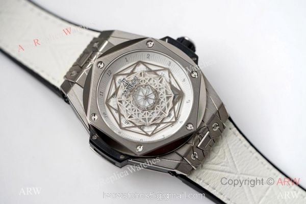 NEW! Swiss HUB1213 Hublot Big Bang Sang Bleu Titanium Watch 45mm 1