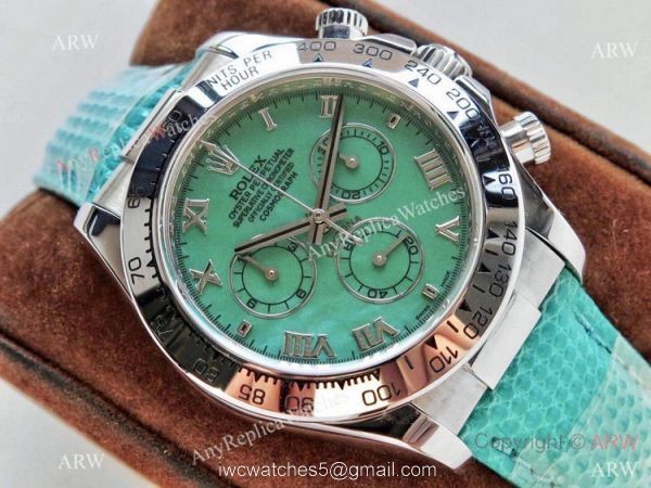 NEW! Swiss Replica Rolex Daytona Green Mother of Pearl Watch 7750 Movement 1