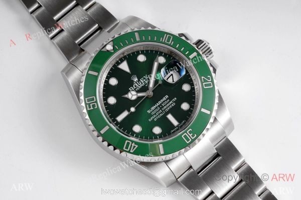 Super Clone Rolex Submariner Hulk Green Ceramic Watch 1:1 VR Factory Swiss 3135 904L Steel 1
