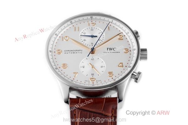 New! Swiss Copy IWC Schaffhausen Portugieser Watch White Chronograph Dial 1