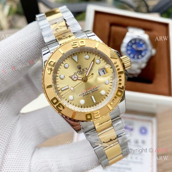 Rolex Two Tone Yacht master Replica Watch For Sale 1