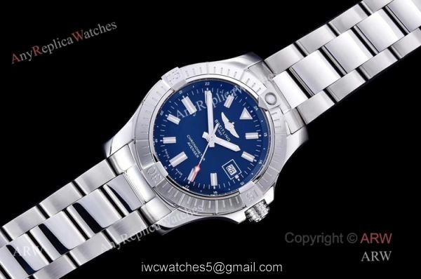 (GF) Best Breitling Avenger 43 Blue Dial Stainless Steel Swiss Replica Watches 1