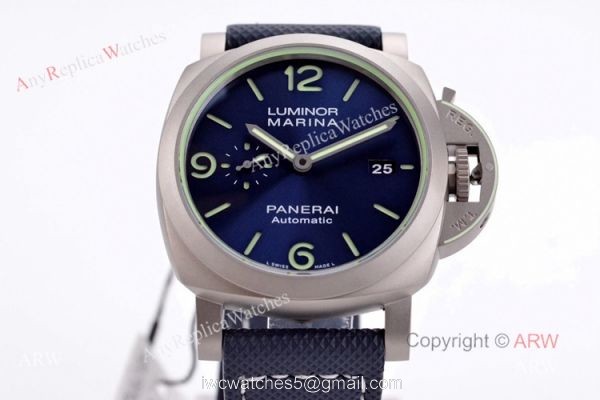 New Panerai PAM 1117 Luminor Marina 44mm Blue Dial Watches VS Factory Best Replica 1