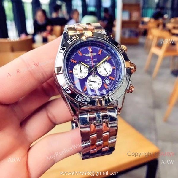 Breitling Chronomat B01 Watches Two Tone Rose Gold 1