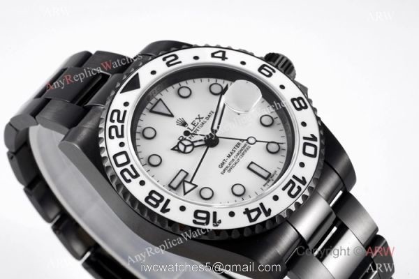 2020 NEW! AAA Replica Rolex GMT-Master II &8216;Oreo VR Swiss 3186 White Ceramic Watch 1