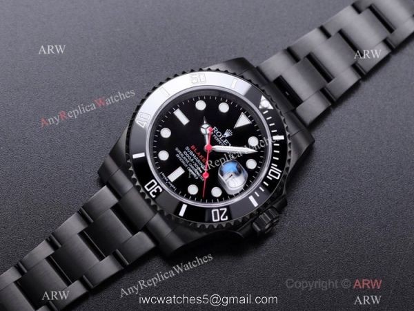 V6 Factory 1:1 Swiss Replica Rolex BLAKEN Submariner Watch Swiss 3135 Movement 1