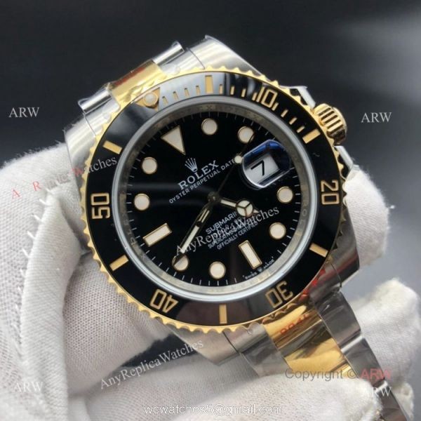 New Two Tone Rolex Submariner 41mm 2020 Replica Watches 904L Steel Swiss 3235 Movement 1