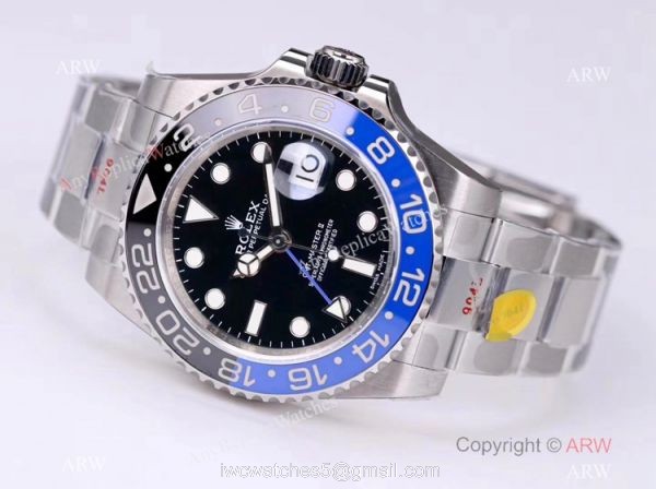1:1 Best Edition NOOB V11 Version Rolex GMT-Master II Batman Watch 116710BLNR 1