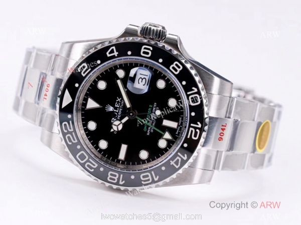 1:1 Best Edition NOOB V11 Version Rolex GMT-Master II Watch Black Ceramic 40mm 1