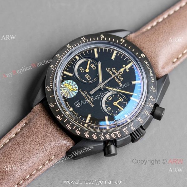 JH Omega Speedmaster Chronograph Dark Side of the Moon 9300 Watch Ceramic Case 1