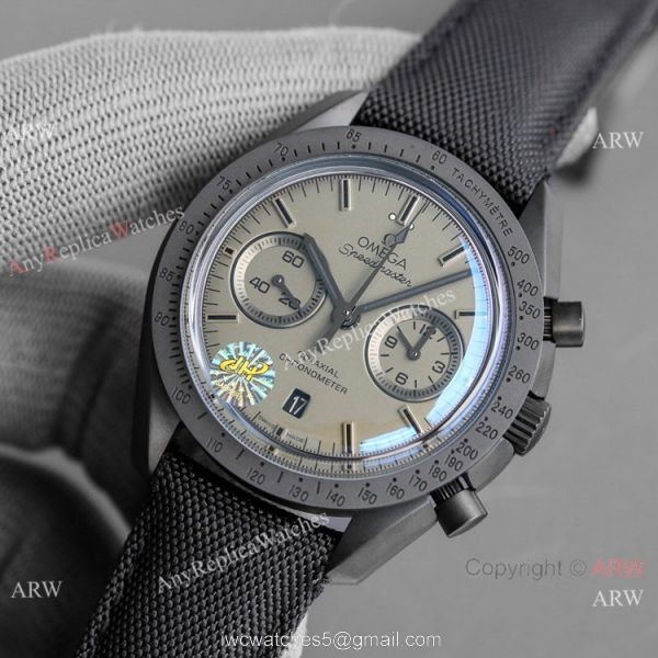 JH Omega Speedmaster Chronograph Dark Side of the Moon Watch Matte Case 1