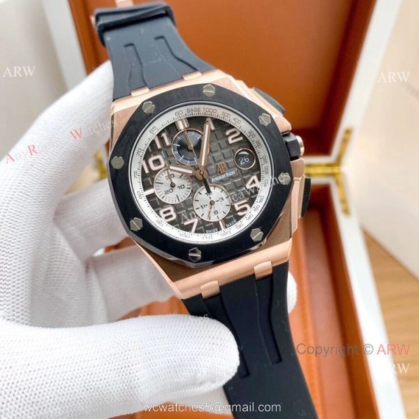 2020 Copy Audemars Piguet Offshore Watches Rose Gold and Black 1