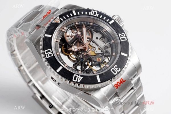 VR-Factory MAX 1-1 Best Edition Rolex Andrea Pirlo Skeleton Submariner Watch 904L Steel 3130 Movement 1