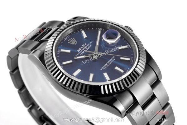 VR-Factory 1:1 Best Replica Rolex Datejust II Watch Black Venom Blue Dial 1