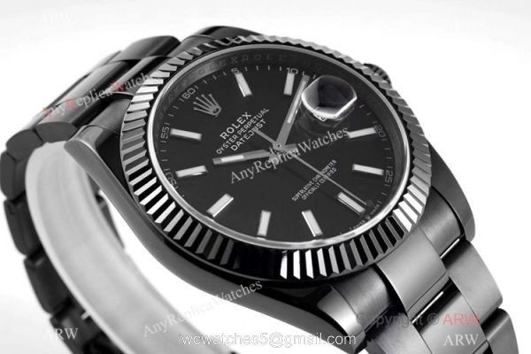 VR-Factory AAA Replica Rolex Datejust II Black Venom Watch 41mm Black Dial 1