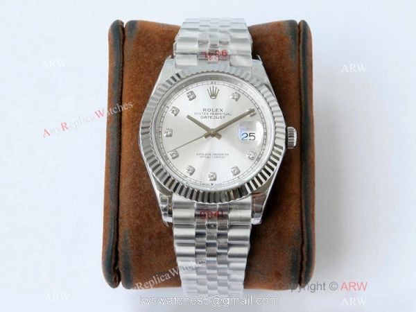 VR-Factory Copy Rolex Datejust II 41mm Watch Gray Diamond Dial Jubilee Band 1